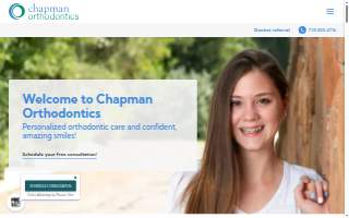 Chapman Orthodontics website