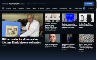 Martinsville Vision Clinic website