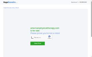 American Physical Therapy website