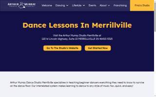 Arthur Murray Dance Studio Merrillville website