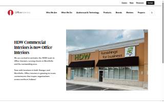 HDW Commercial Interiors website