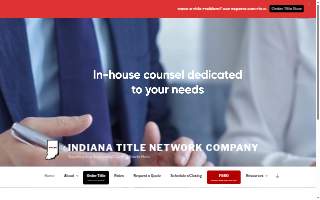 Indiana Title Network Co of Merrillville website
