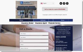 Larson Brokerage Insurance Agency website