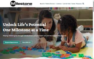 Milestone Therapy website