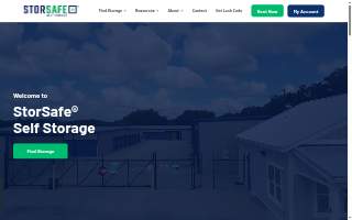 StorSafe Self Storage of Merrillville website