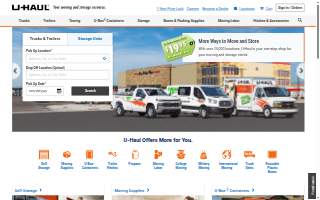 U-Haul Moving & Storage of Merrillville website