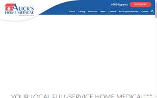 Alick's Home Medical website