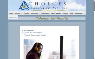 Choices! Counseling Services website
