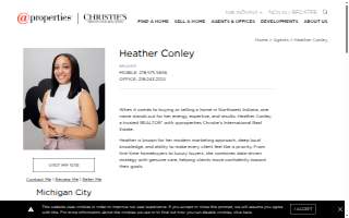 Heather Conley Realtor website