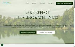 Lake Effect Healing website
