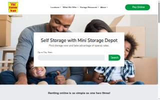 Mini Storage Depot of Michigan City website