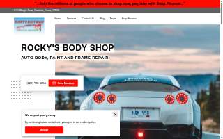 Rocky's Body Shop LLC website