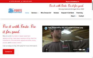 Forte Waterproofing website