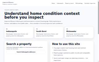 Inspectedhouses.com website