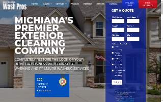 Michiana Wash Pros website