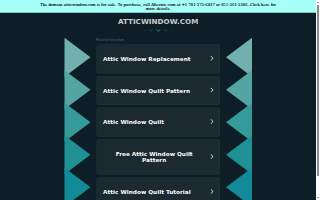 Attic Window website