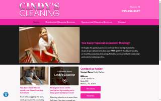 Cindy's Cleaning website