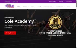 Cole Academy of Dance Gymnastics & Cheerleading Inc. website