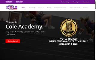 Cole Academy of Dance Gymnastics & Cheerleading Inc website