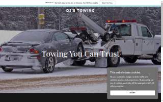 DJ'S Towing & Auto Service and Uhaul Dealer website