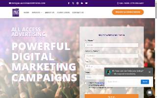 All Access Advertising and Marketing Inc website