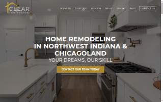Clear Contractors website