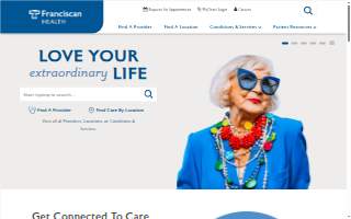 Franciscan Health Emergency Department Munster website