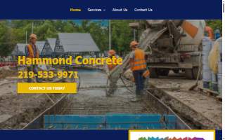 Hammond Concrete website