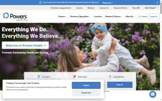 Powers Health website