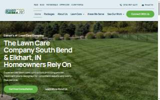 Grow Pros Lawn Care website