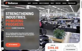 Reliance website