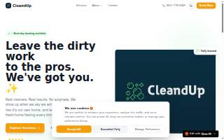 CleandUp website