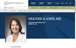 Heather A. Lewis, M.D. website