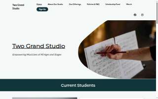 Two Grand Studio website