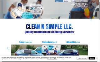Clean N Simple Commercial Cleaning website