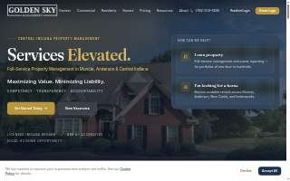 Golden Sky Management of New Castle website