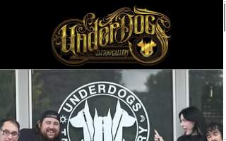 Underdogs Tattoo Gallery website