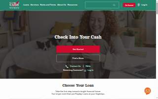 Check Into Cash of Harvey website