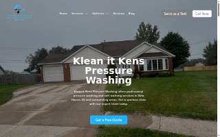 Klean it Kens Pressure Washing website