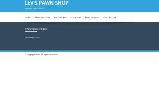 Lev's Pawn Shop website