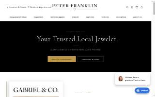 Peter Franklin Jewelers website
