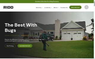 RIDD Pest Control of New Haven website
