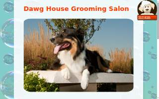 Dawg House Grooming Salon website