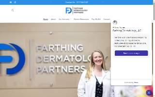 Farthing Dermatology Partners website