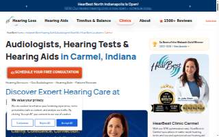 HearBest - Carmel / Noblesville Hearing Solutions website