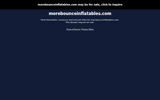 More Bounce Inflatable Rentals LLC website