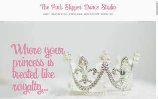 Pink Slipper Dance Studio website
