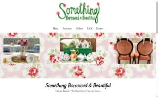 Something Borrowed and Beautiful website