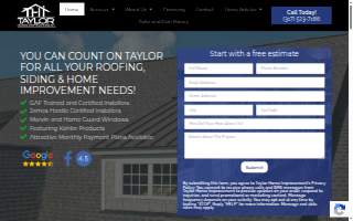 Taylor Home Improvement website