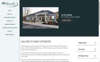 Family Optometry website